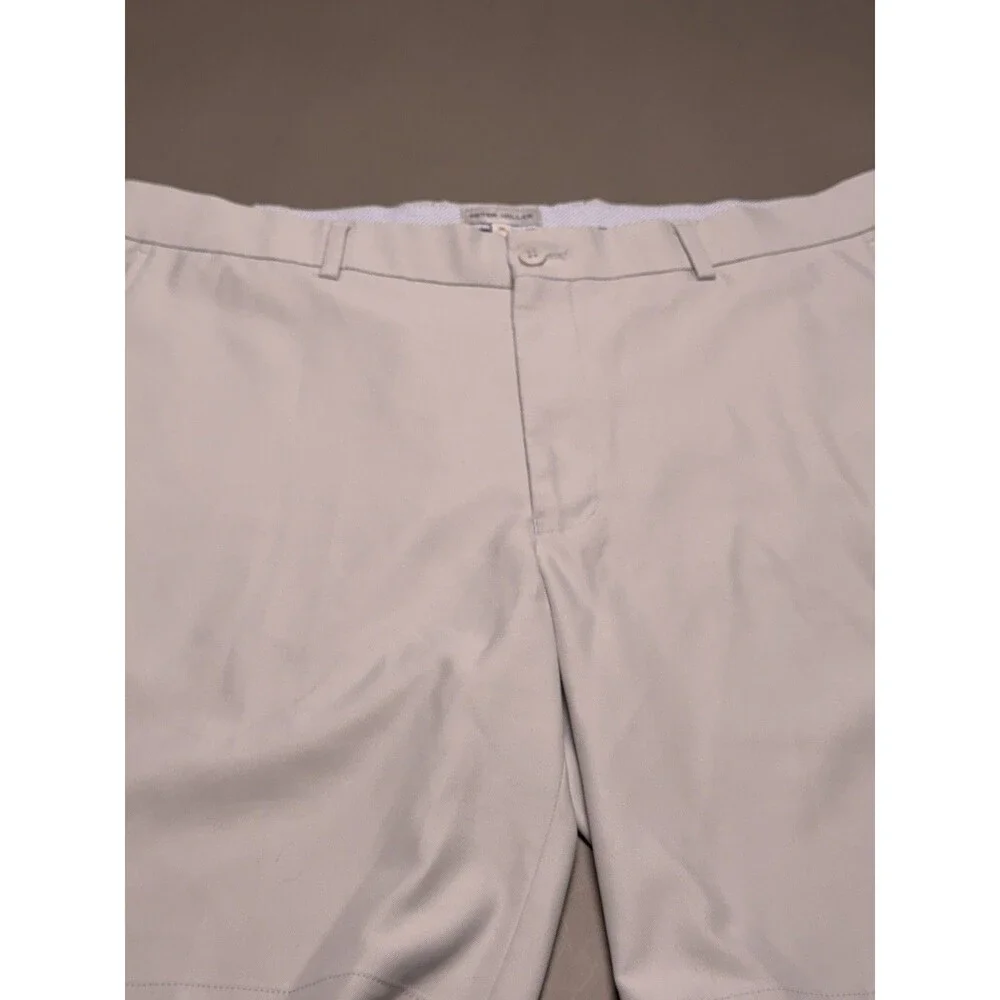 Peter Millar Crown Sport Men's Golf Shorts Light Gray Size 36